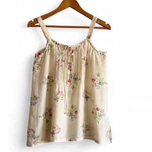 Johnny Was Cream Floral Camisole